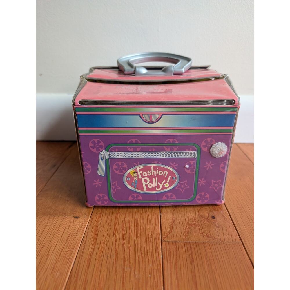 Vintage 2004 Polly Pocket Fashion Fold-Out Shopping Mall Carry Case Doll Playset